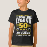 50th Birthday Bowling 50 Years Old Bowler 