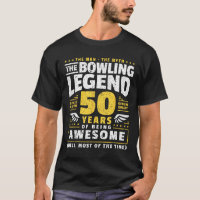 50th Birthday Bowling 50 Years Old Bowler