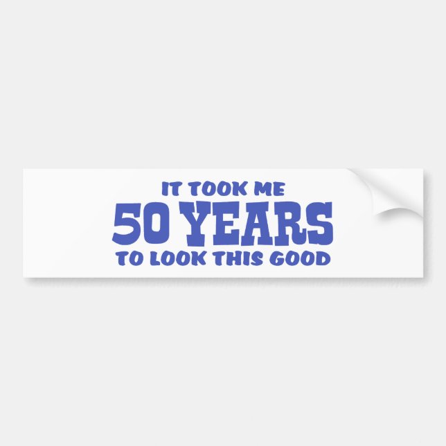 50th Birthday Bumper Sticker (Front)