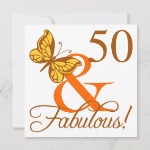 50th Birthday Butterfly Card