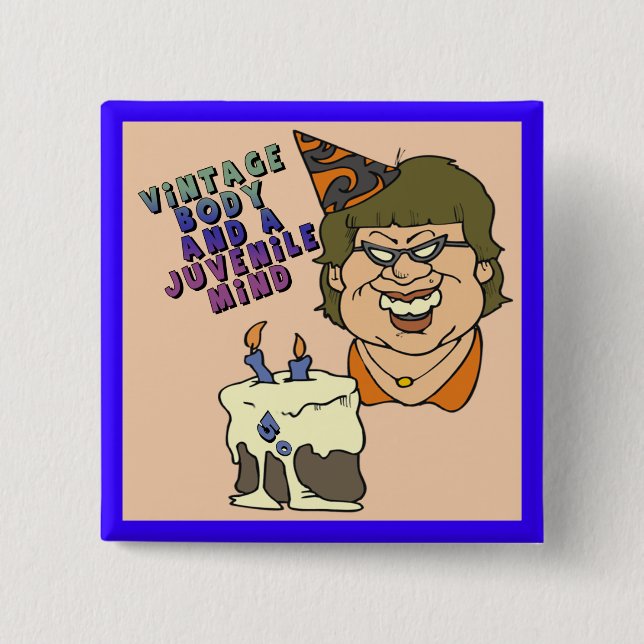 50th Birthday Button (Front)