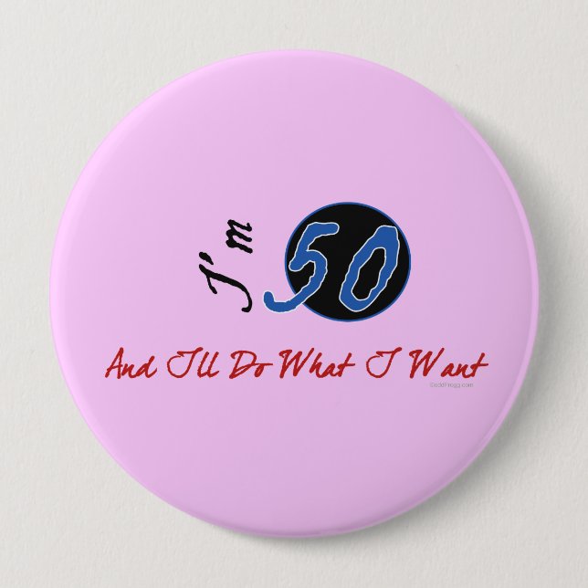 50th Birthday Button (Front)
