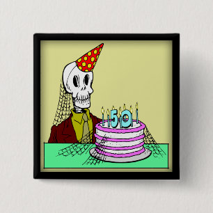 50th Birthday Button