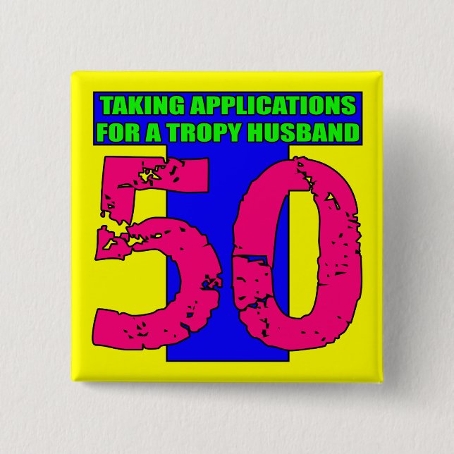50th Birthday Button (Front)