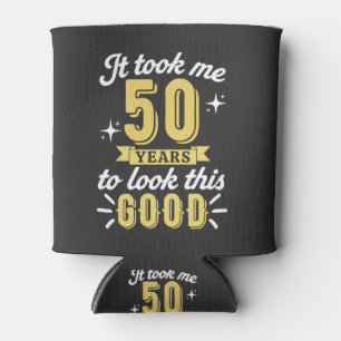 50th Birthday Can Cooler