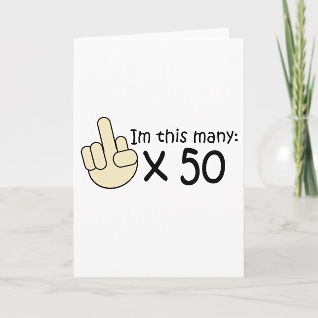 50th Birthday Card (Front)