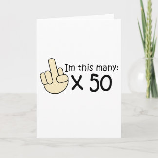 50th Birthday Card