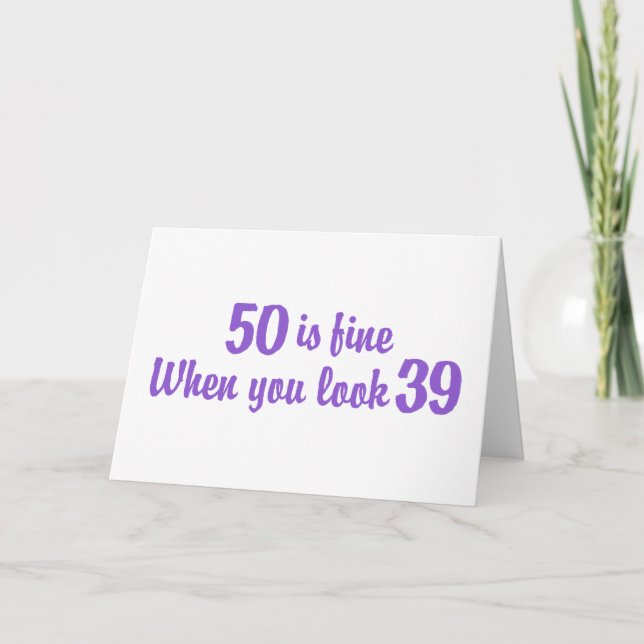 50th Birthday Card (Front)