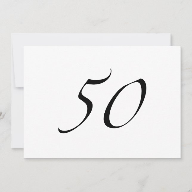 50th Birthday Card (Front)