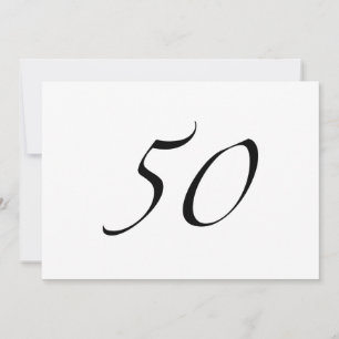 50th Birthday Card