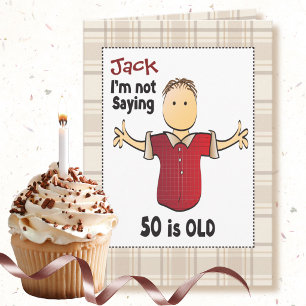 50th Birthday Card for Man - Funny