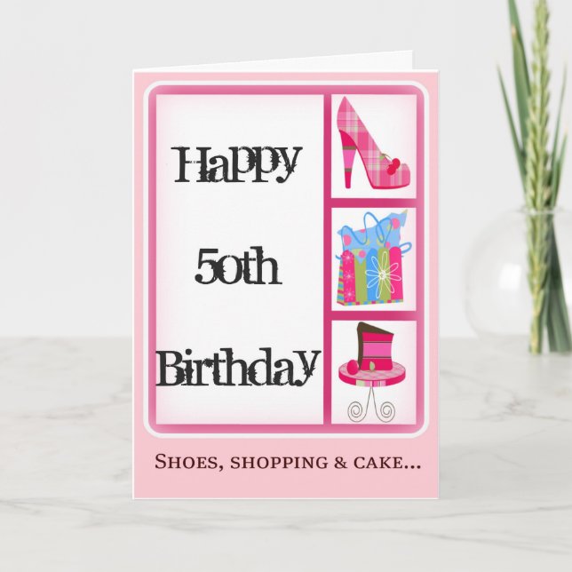 50th Birthday Card for Women (Front)