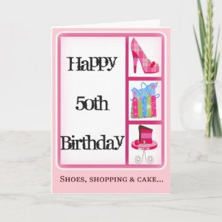 50th Birthday Card for Women