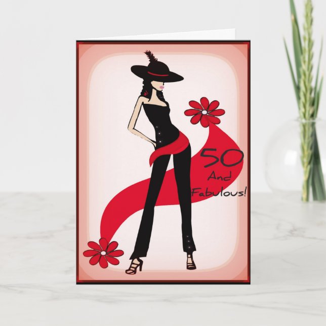 50th Birthday Card for Women (Front)