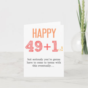 50th birthday Card Funny