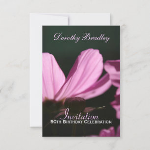 50th Birthday Celebration Cosmos Custom Invite