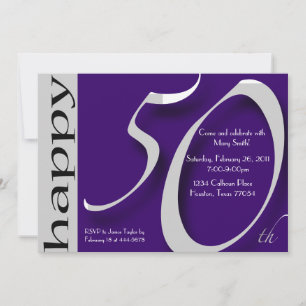 50th Birthday Celebration Invitation