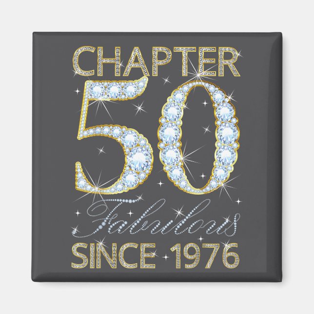50th Birthday Chapter 50 Fabulous Since 1976  Magnet (Front)