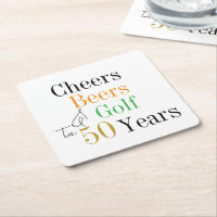 50th Birthday Cheers and Beers Golf Party