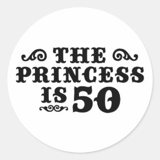 50th Birthday Classic Round Sticker