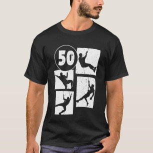 50th Birthday Climbing Rock Climber Bouldering 50 T-Shirt