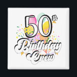 50th Birthday Crew 50 Party Crew Square Magnet<br><div class="desc">50th Birthday Crew 50 Party Crew Group Friends BDay design Gift Square Magnet Classic Collection.</div>