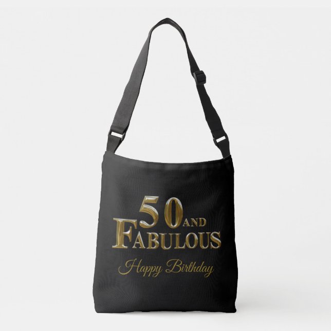 50th Birthday  Crossbody Bag (Front)