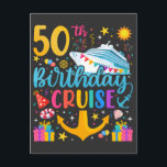 50th Birthday Cruise B-Day Party Postcard<br><div class="desc">50th Birthday Cruise B-Day Party Funny design Gift Classic Standard Postcard Classic Collection.</div>