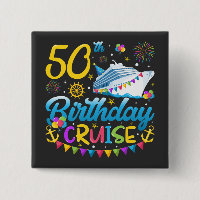 50th Birthday Cruise B-Day Party Square