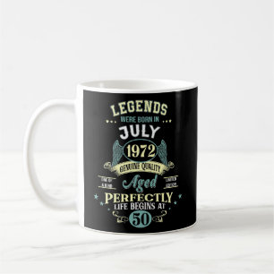 50th Birthday Decoration Legends Were Born In July Coffee Mug
