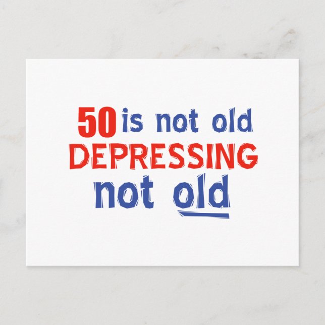 50th birthday designs postcard (Front)
