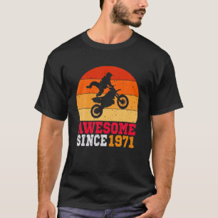 50Th Birthday Dirt Bike 50 Years Old Vintage Retro T-Shirt