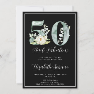 50th Birthday Fabulous Invitation