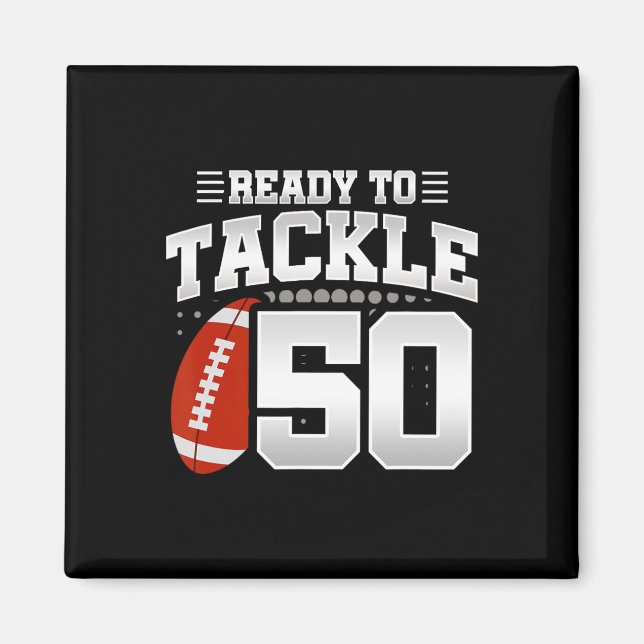50th Birthday - Football Birthday Party - 50th Bir Magnet (Front)