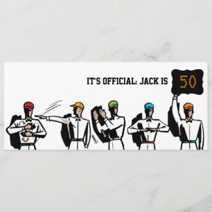 50th Birthday Football Party Invitation - Foul!
