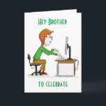"50th BIRTHDAY FOR MY BROTHER" Card<br><div class="desc">HOPE YOU LIKE THIS COOL CARD. CHANGE IT TO SUIT YOUR NEEDS ON THE INSIDE AND OUTSIDE! THANKS FOR STOPPING BY 1 OF MY 8 STORES!!!</div>