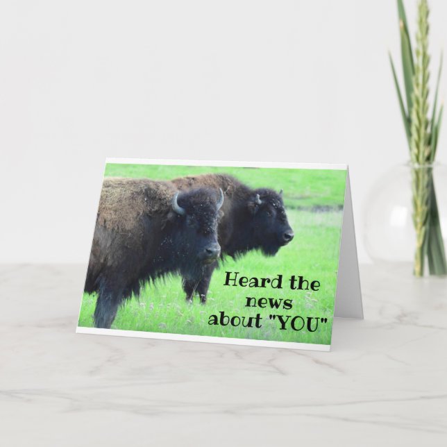 ****50th BIRTHDAY*** FROM COMEDIC BUFFALO Card (Front)