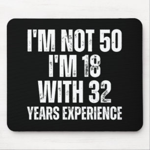 50Th Birthday Funny Mouse Mat