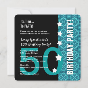 50th Birthday Funny NOT Over the Hill Z50D Invitation