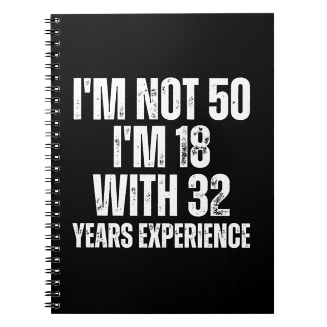 50Th Birthday Funny Notebook (Front)