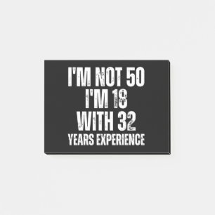 50Th Birthday Funny Post-it Notes