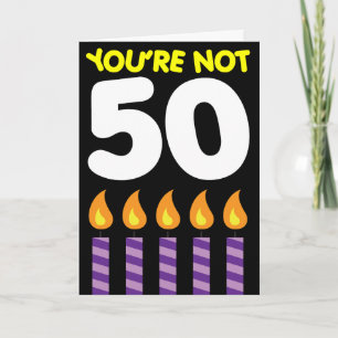 50th Birthday Funny Tariff Card