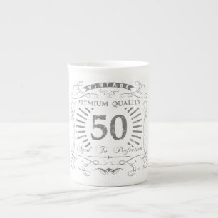 50th Birthday Gag Gift Bone China Mug