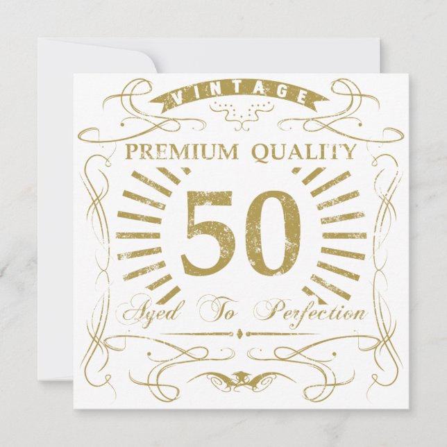 50th Birthday Gag Gift Card (Front)