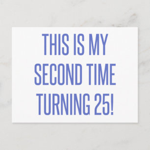 50th Birthday Gag Gift Postcard