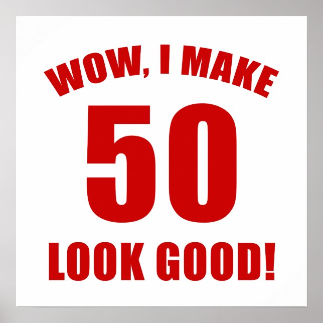 50th Birthday Gag Gift (r) Poster (Front)