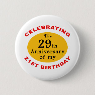 50th Birthday Gag Gifts 6 Cm Round Badge