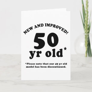 50th Birthday Gag Gifts Card