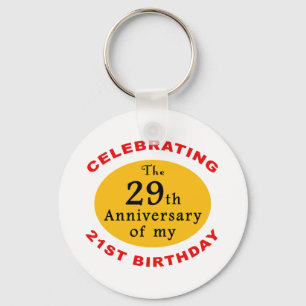 50th Birthday Gag Gifts Key Ring