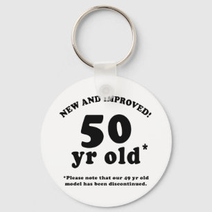 50th Birthday Gag Gifts Key Ring
